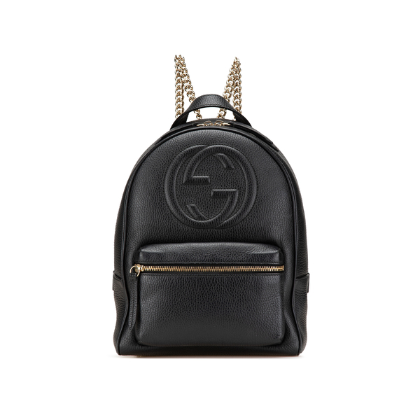 Pre-Loved Gucci Soho Leather Chain Backpack - Picture 1 of 12